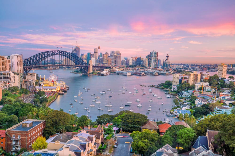 Skyline der Innenstadt von Sydney