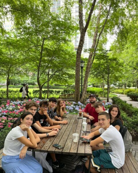 Unterricht im Park