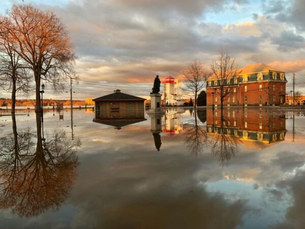 Sonnenuntergang über Fredericton