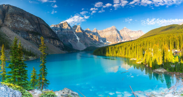 Moraine Lake Panorama im Banff National Park