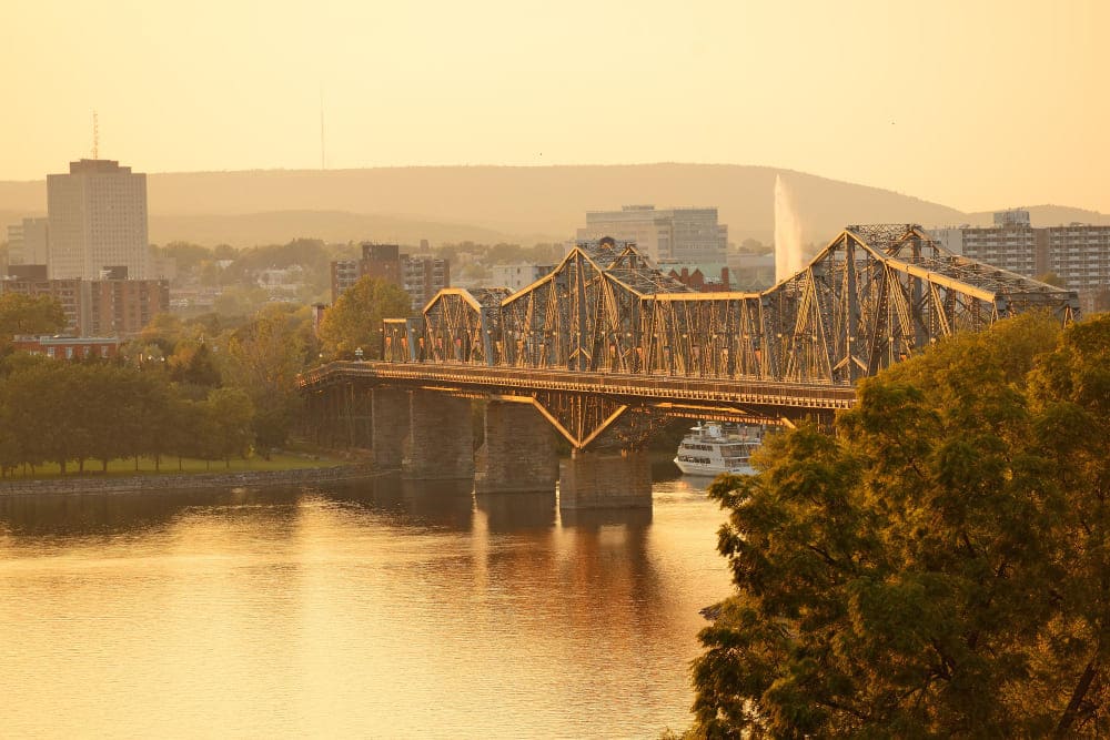 Sonnenuntergang in Ottawa