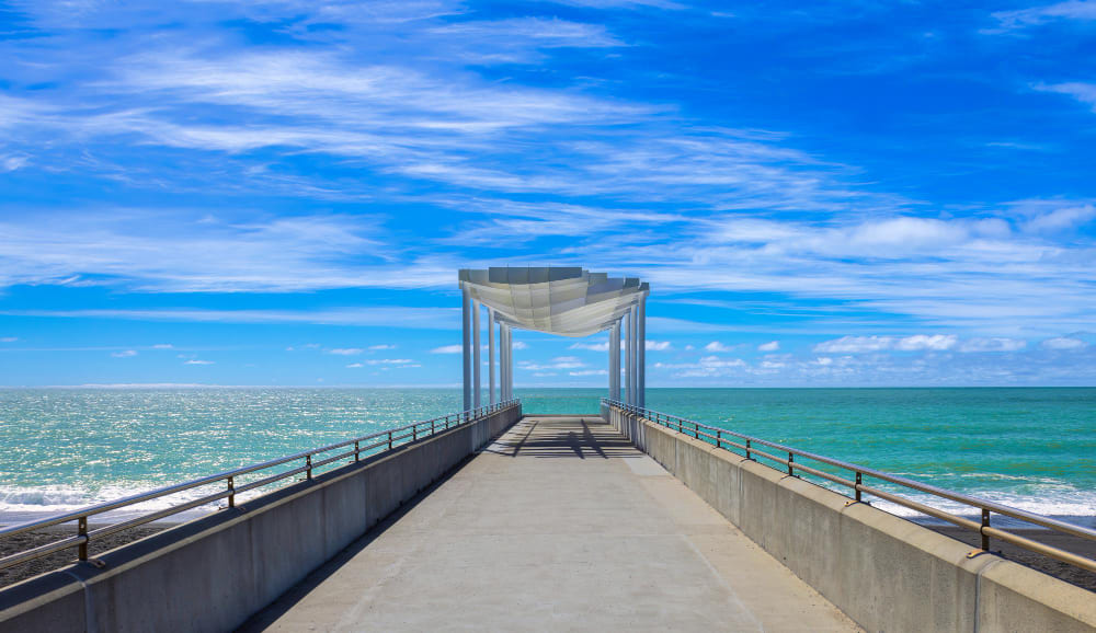 Blick aufs Meer in Napier