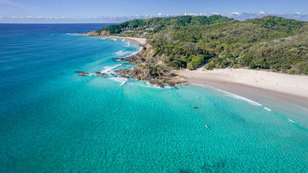 Stand in Byron Bay