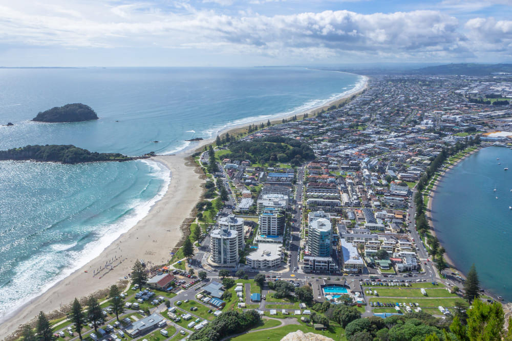 Blick auf Tauranga