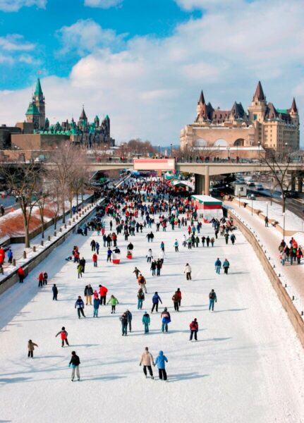 Schlittschuhlaufen in Ottawa