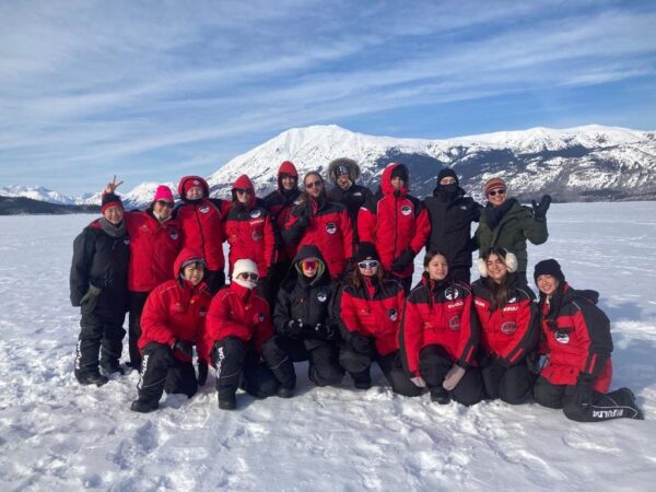 Schneeexpedition im Norden von British Columbia