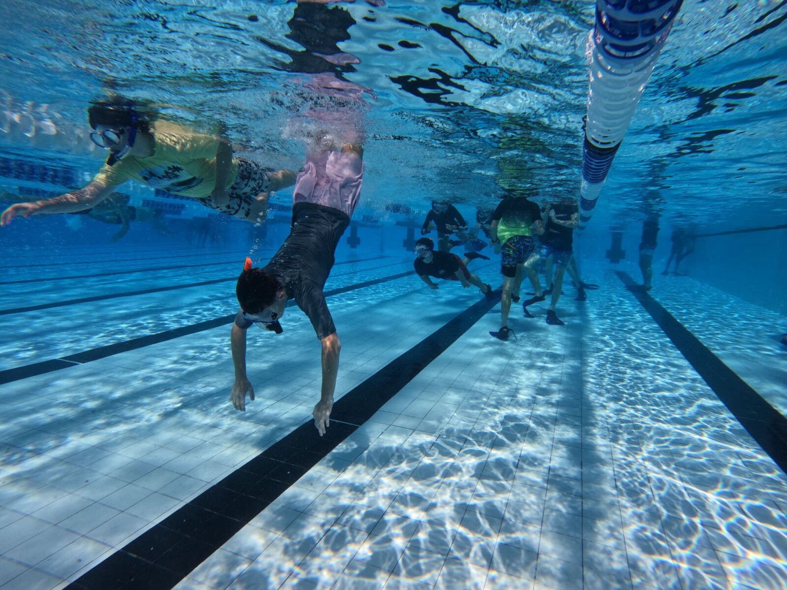 Schwimmunterricht an der Cleveland District State High School