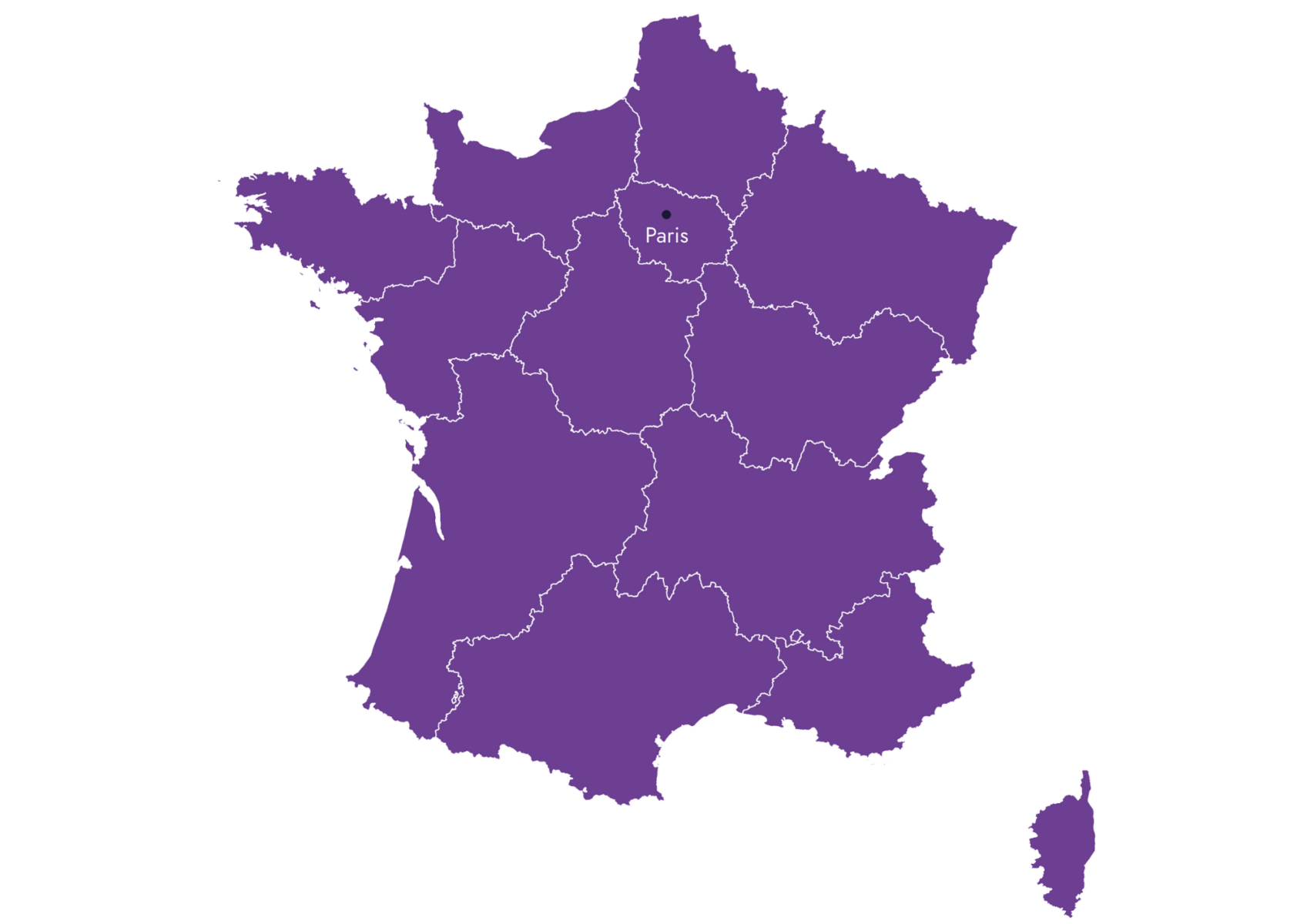 Landkarte für After School Frankreich