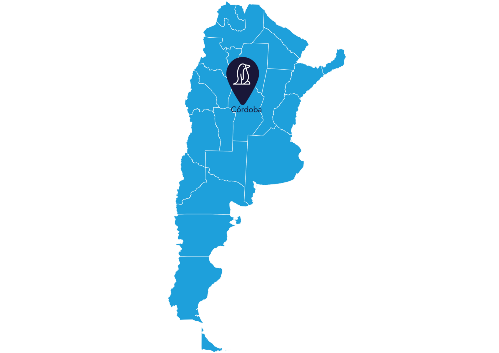 Landkarte von Argentinien