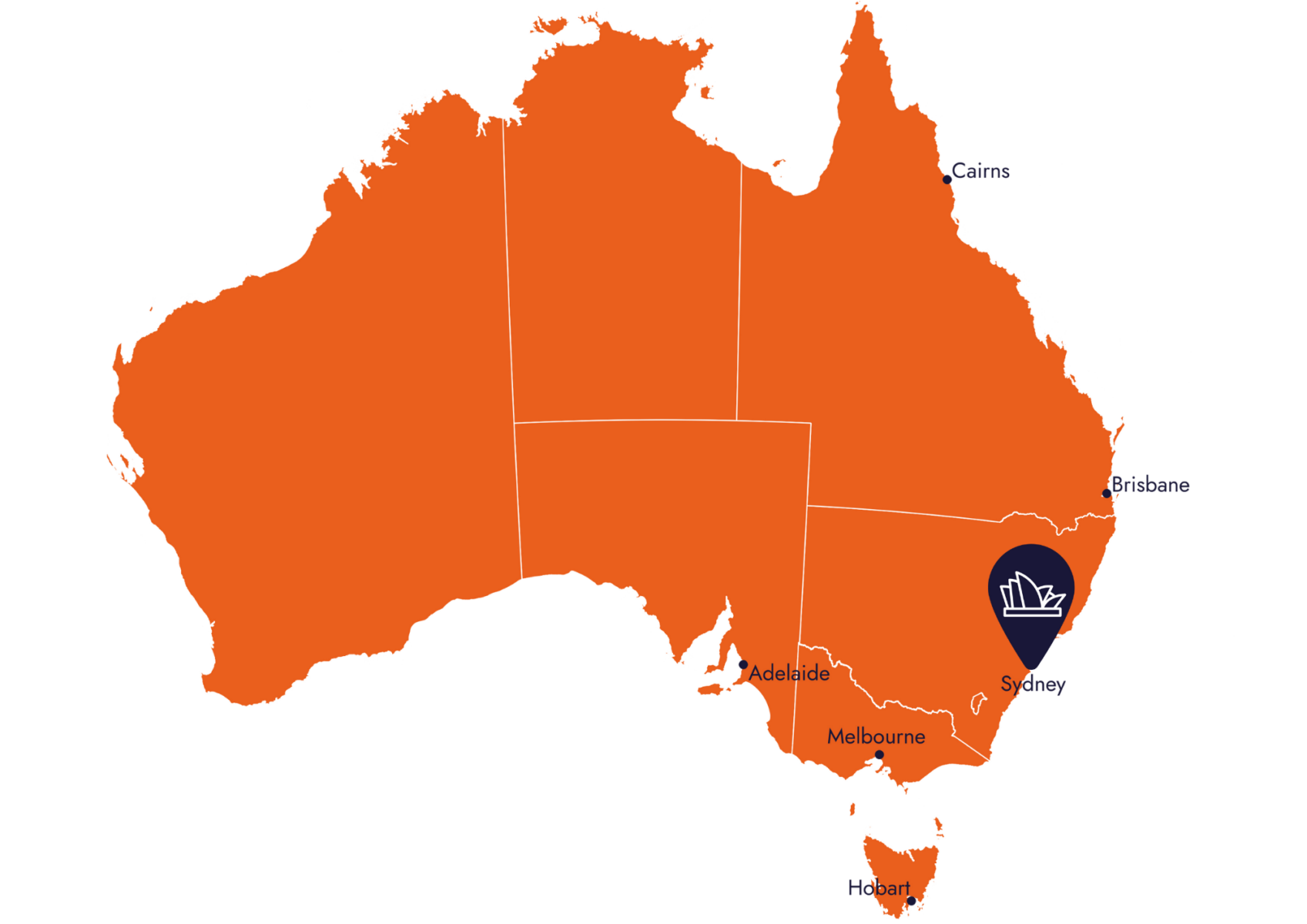 Landkarte von Australien Classic