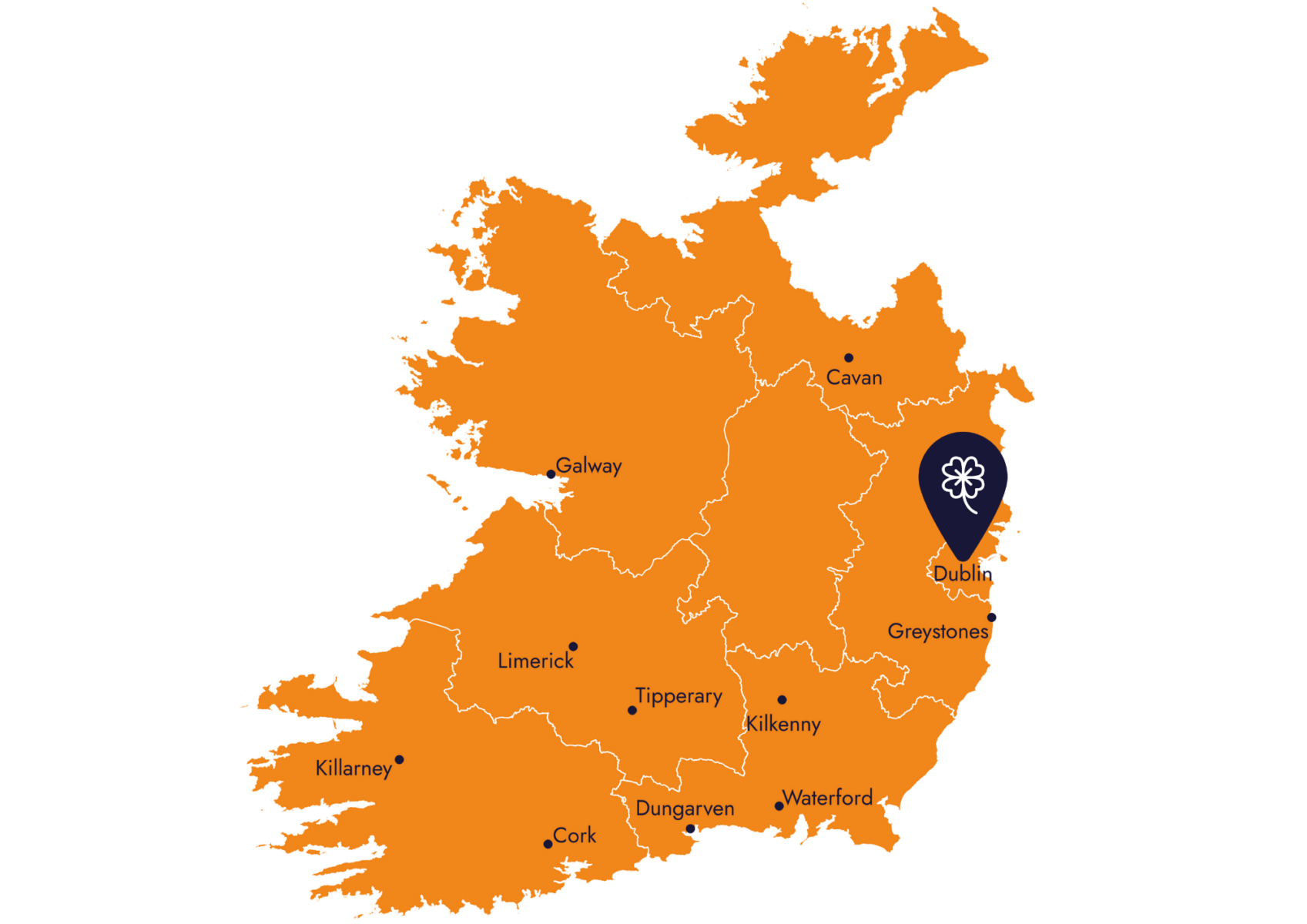 Landkarte von Irland