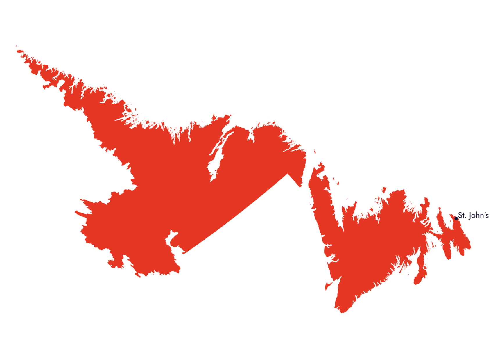 Landkarte von Newfoundland