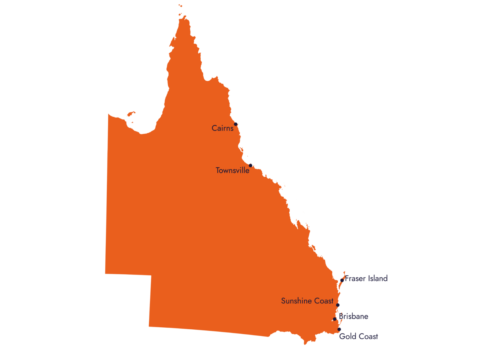 Landkarte von Queensland