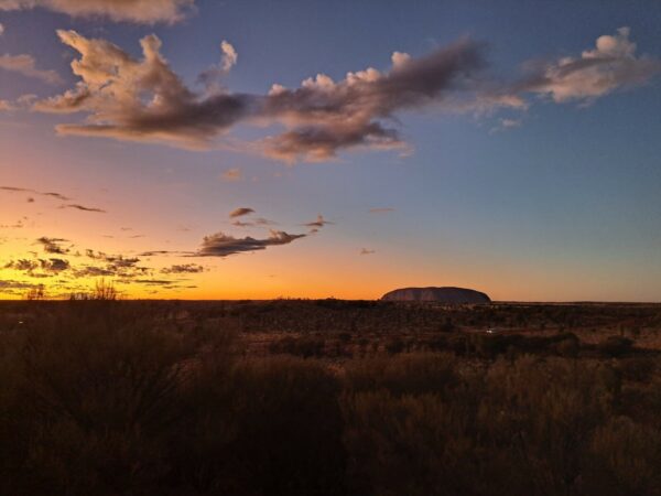 Sonnenuntergang überm Ayers Rock