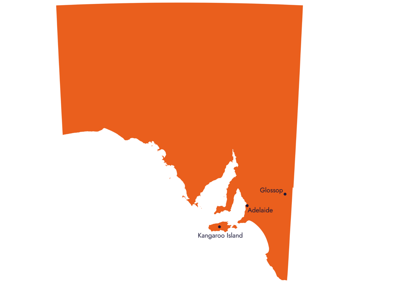 Landkarte von South Australia