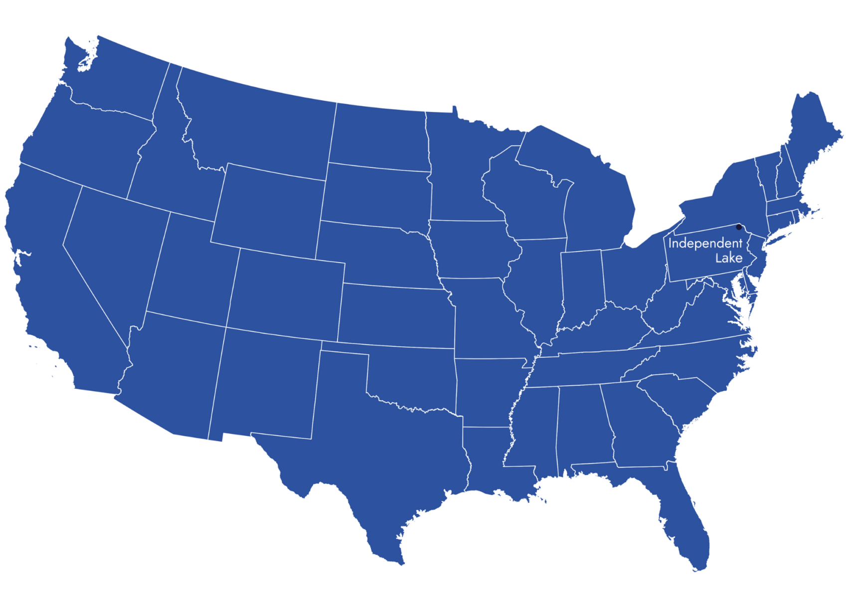 Landkarte für USA CAMPS Independent